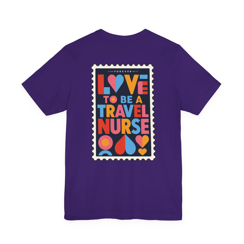 Travel Nurse Postal Stamp T-Shirt