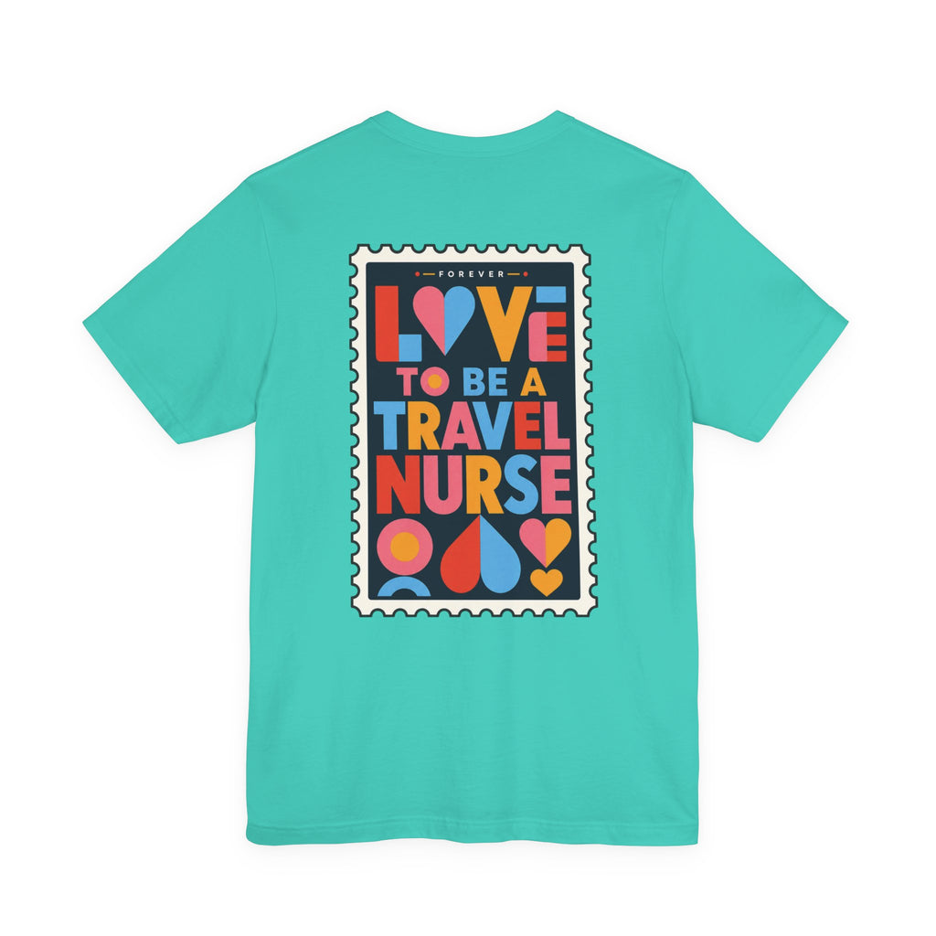 Travel Nurse Postal Stamp T-Shirt