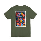 Travel Nurse Postal Stamp T-Shirt
