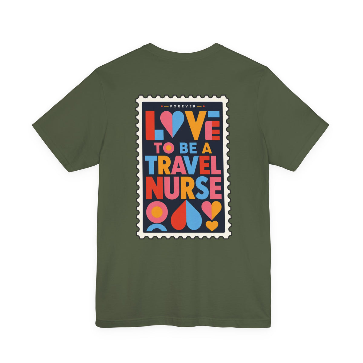 Travel Nurse Postal Stamp T-Shirt