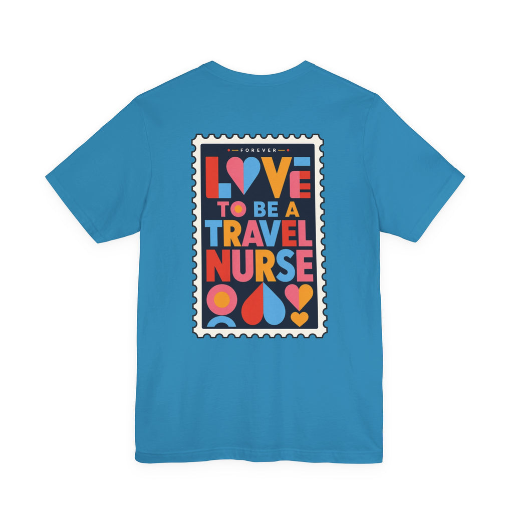 Travel Nurse Postal Stamp T-Shirt