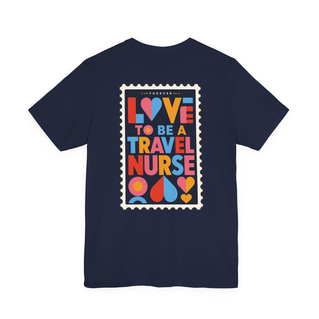 Travel Nurse Postal Stamp T-Shirt