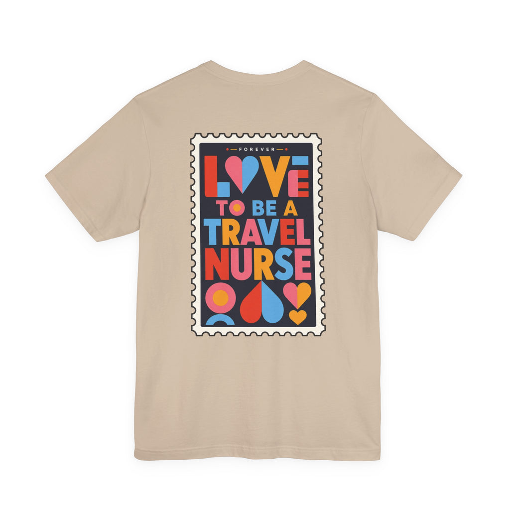 Travel Nurse Postal Stamp T-Shirt
