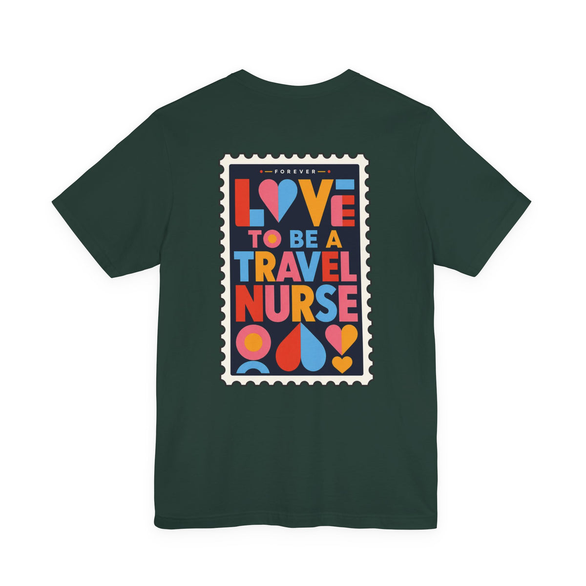 Travel Nurse Postal Stamp T-Shirt