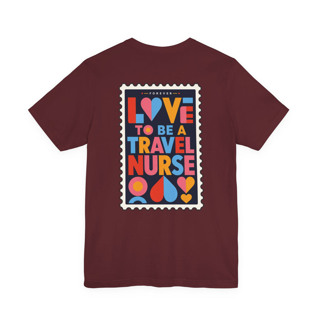 Travel Nurse Postal Stamp T-Shirt