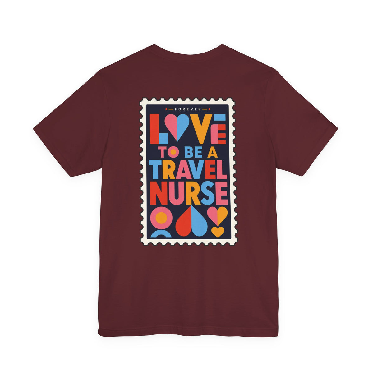 Travel Nurse Postal Stamp T-Shirt